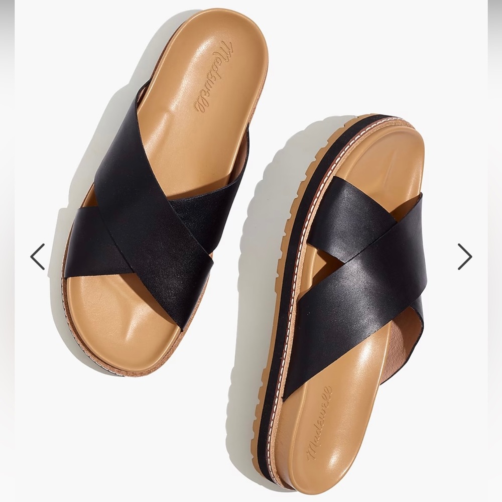 The Dayna Lugsole Slide Sandal in Leather